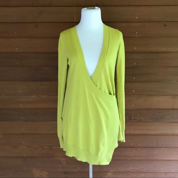Anthropologie MOTH yellow green sweater, S/XS. - Picture 5 of 6